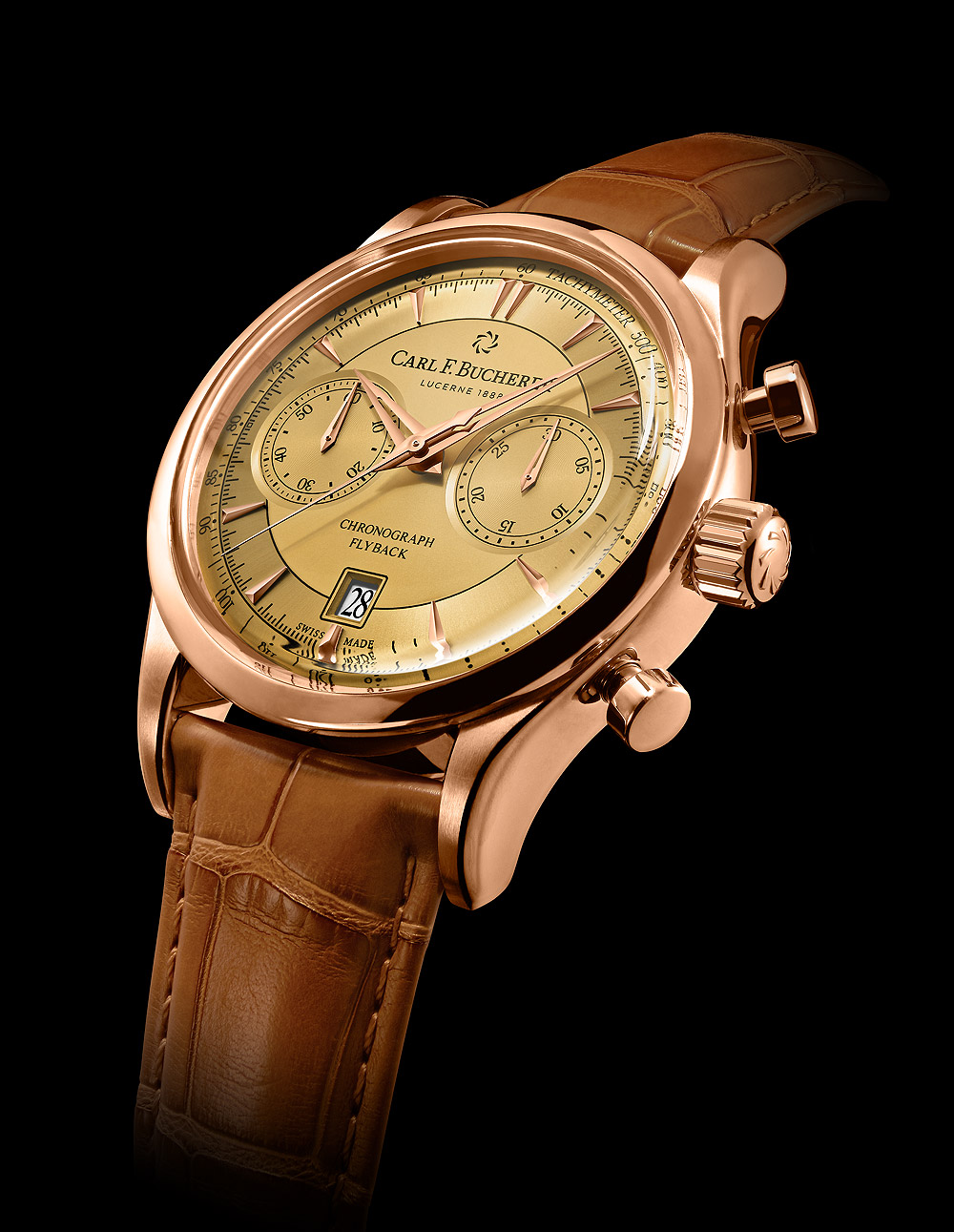Show You The Carl F. Bucherer Manero Flyback with Champagne Dial Replica
