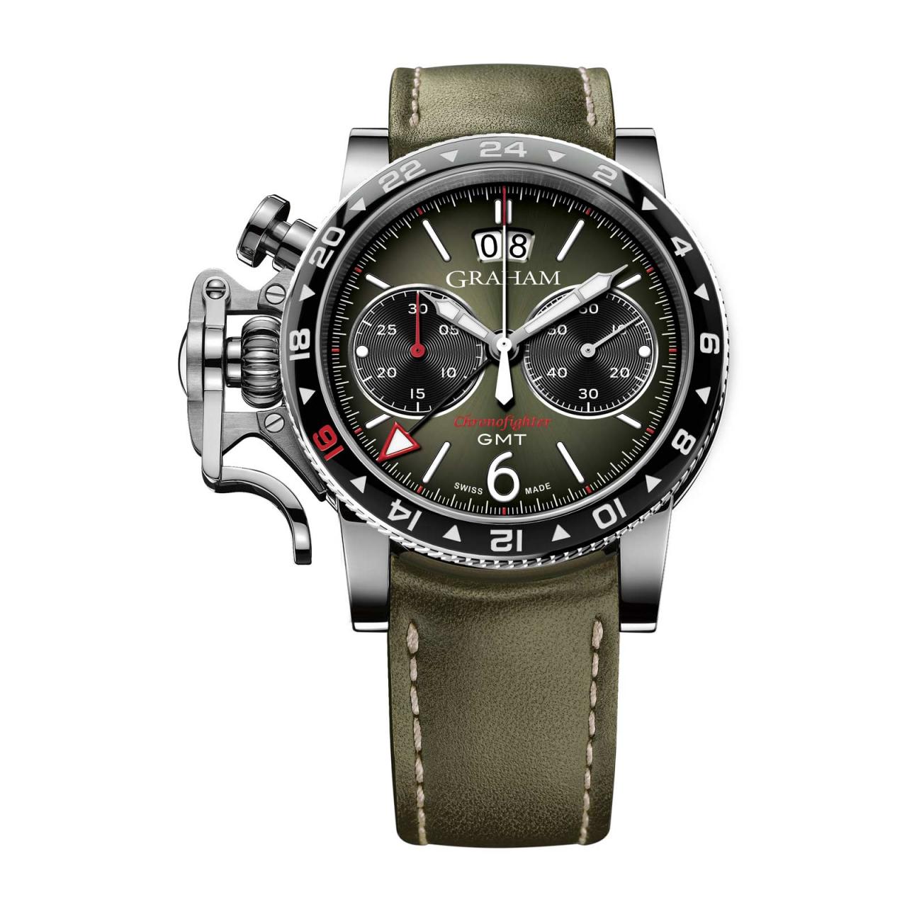 Unique piece Graham watch dealers Replica Chronofighter Vintage GMT